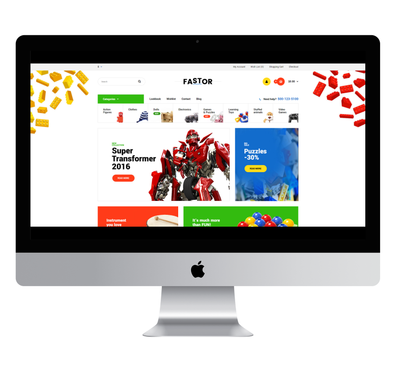 Opencart Fastor Toy Theme v3