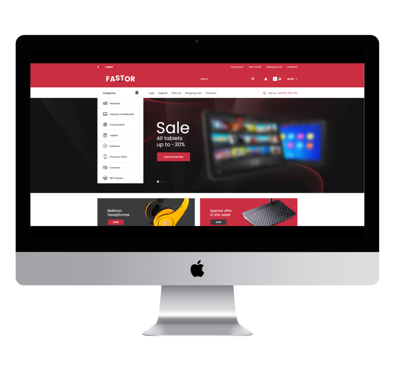 Opencart Fastor Electronic Theme v6