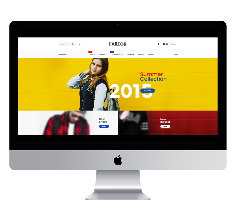 Широкоформатная тема Opencart Fastor Clothing