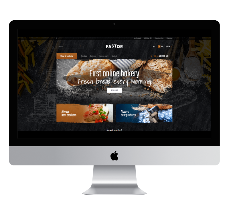 Opencart Fastor Patisserie & Bakery Theme