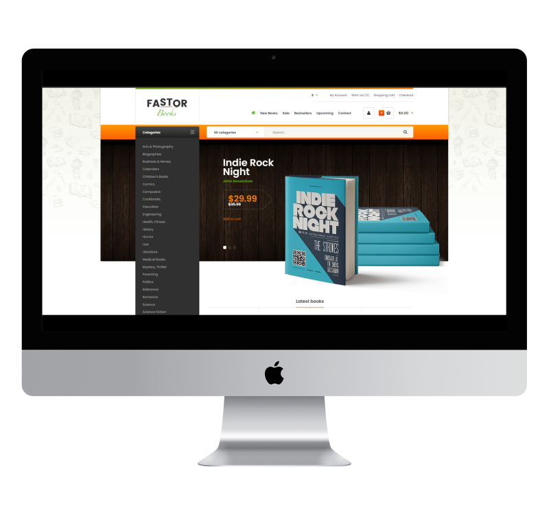 Тема для Opencart Fastor Book & Stationery