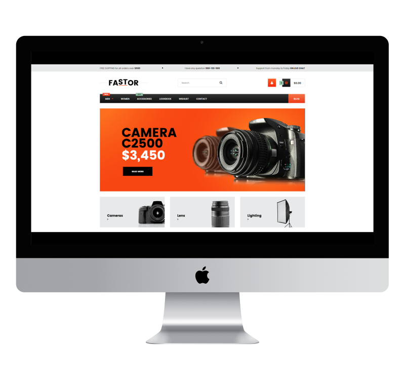 Opencart Fastor Camera & Studio Theme