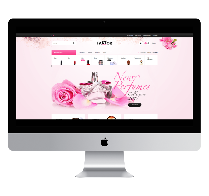 Opencart Fastor Cosmetics Theme