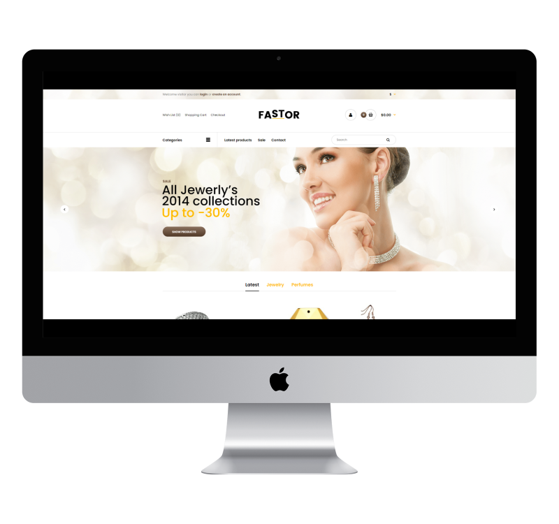 Opencart Fastor Gold & Juwelen Theme