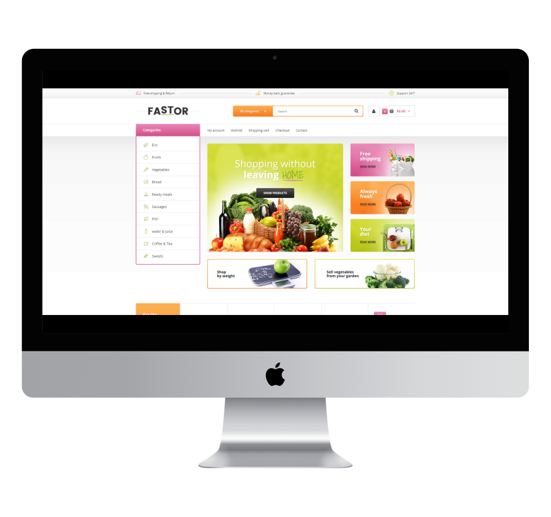 Opencart Fastor Supermarket Theme