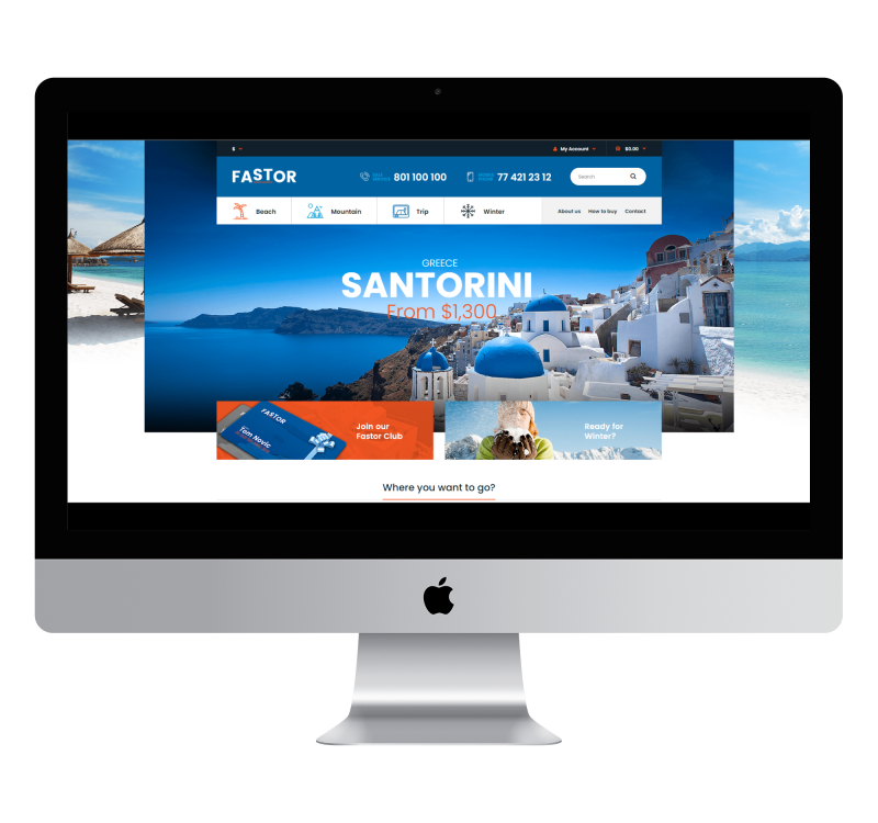 Opencart Fastor Vacation & Tourism Theme