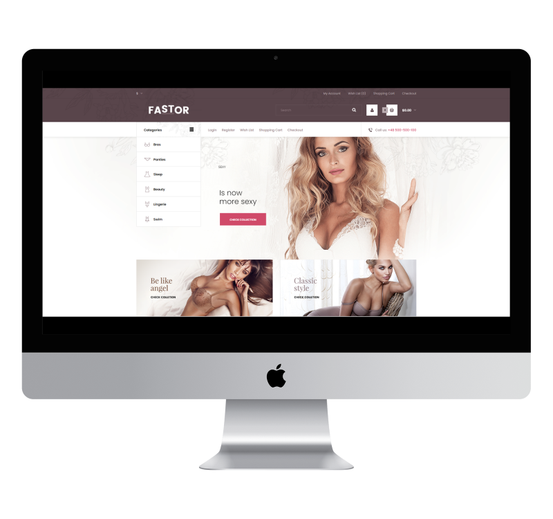 Opencart Fastor Underwear Theme v2