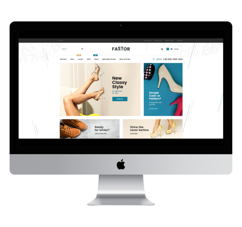 Opencart Fastor Schuh-Theme v3