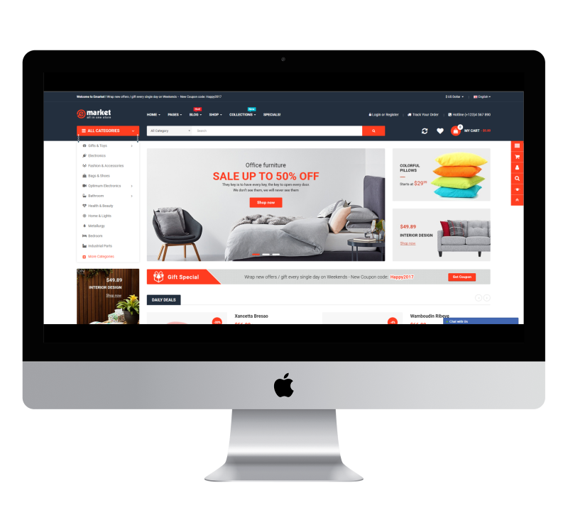 Opencart eMarket Theme 1