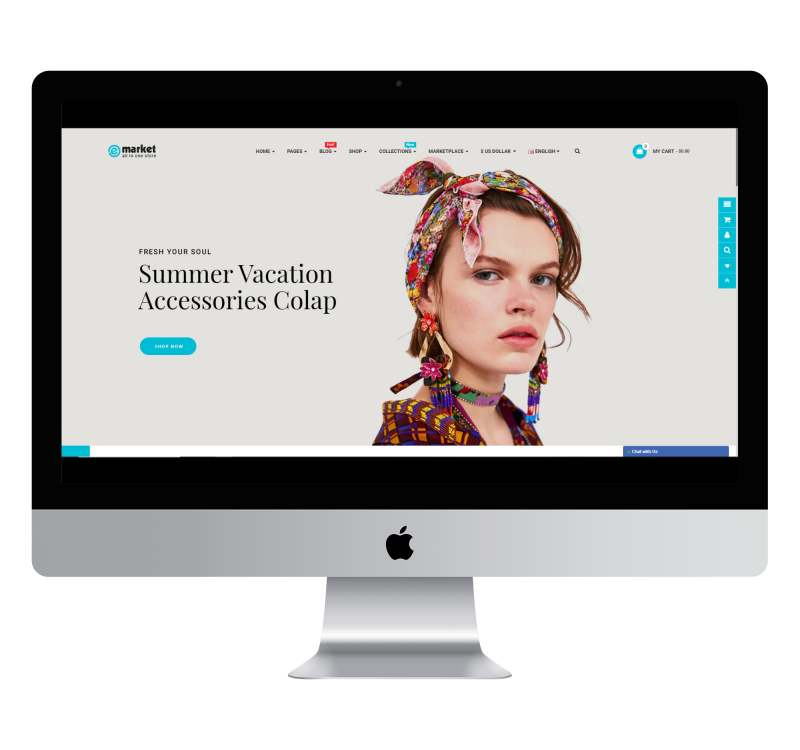 Opencart eMarket Clothing Theme v1