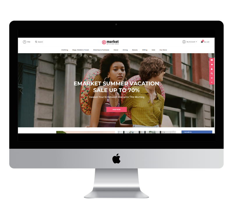 Opencart eMarket Clothing Theme v2