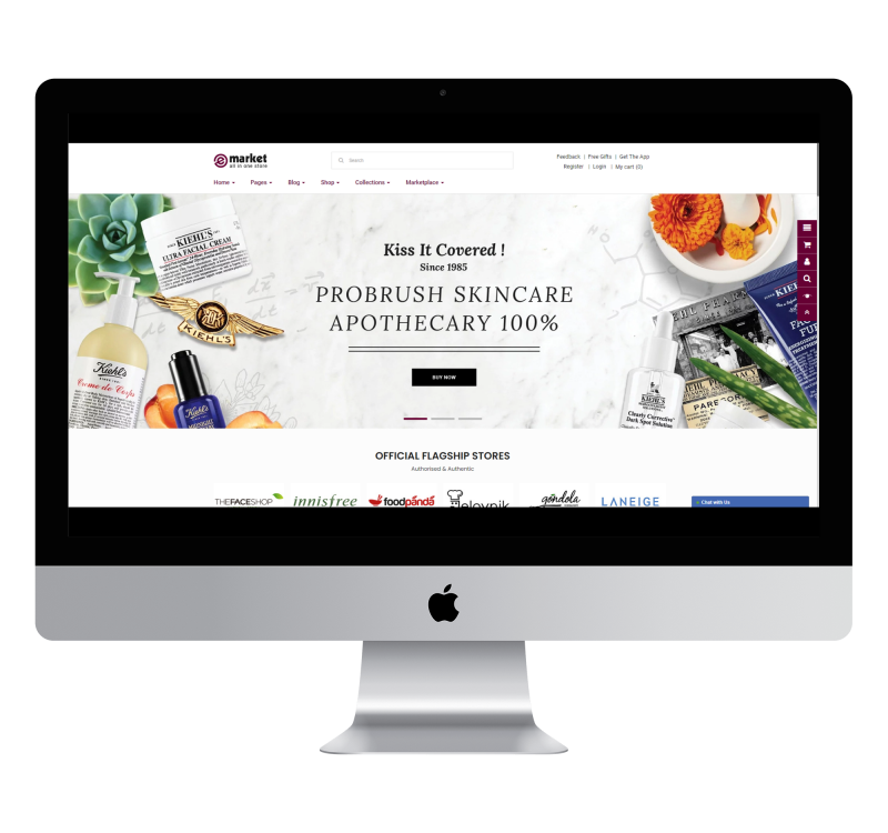 Thème Opencart eMarket Cosmetics