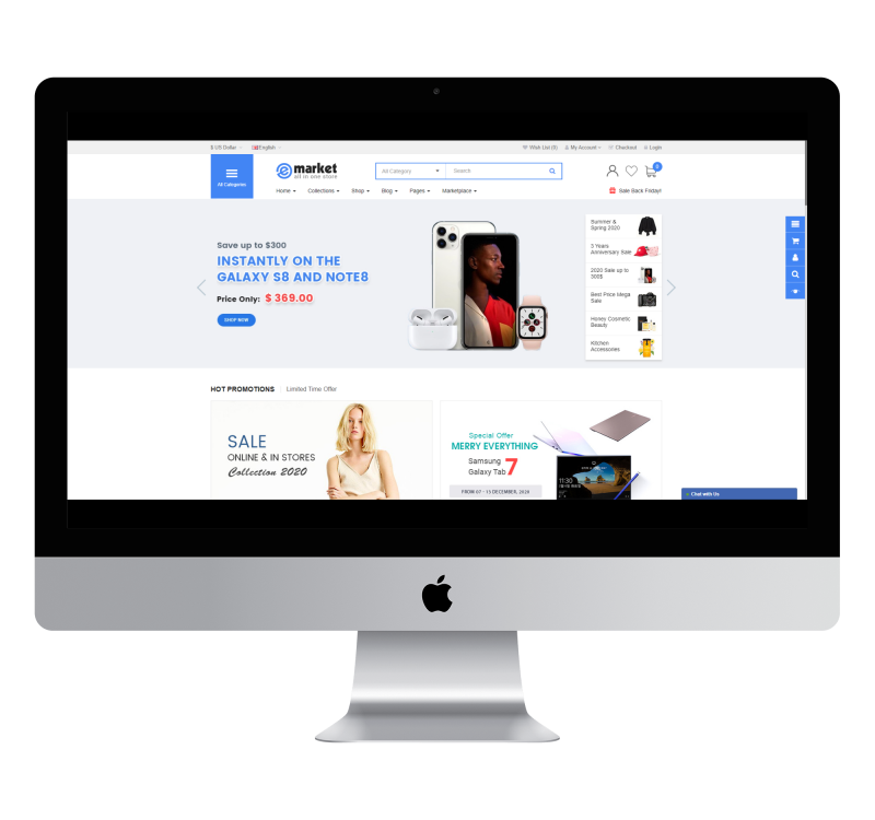 Opencart eMarket Electronics & Digital Theme v10