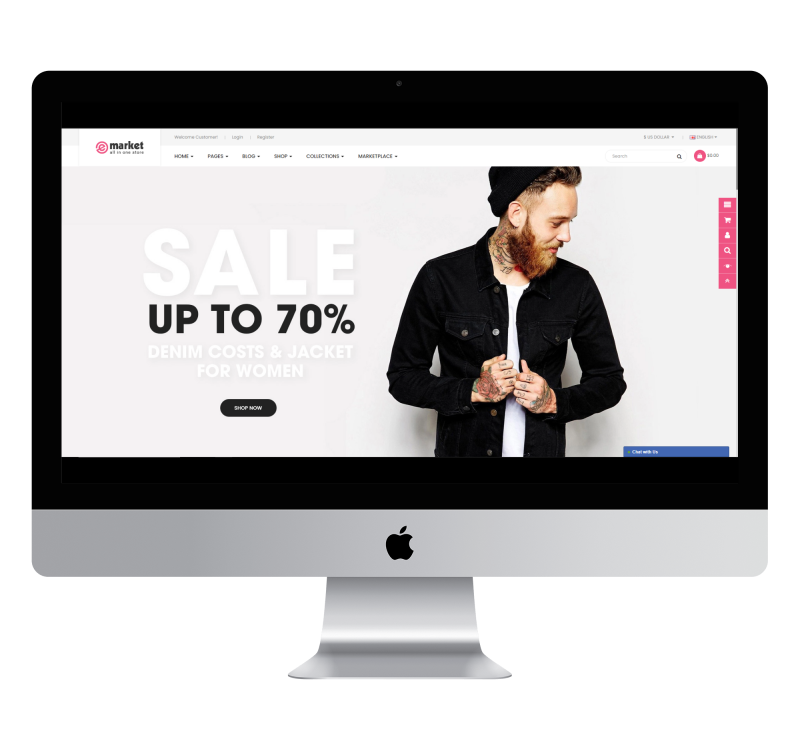 Opencart eMarket Clothing Theme v5