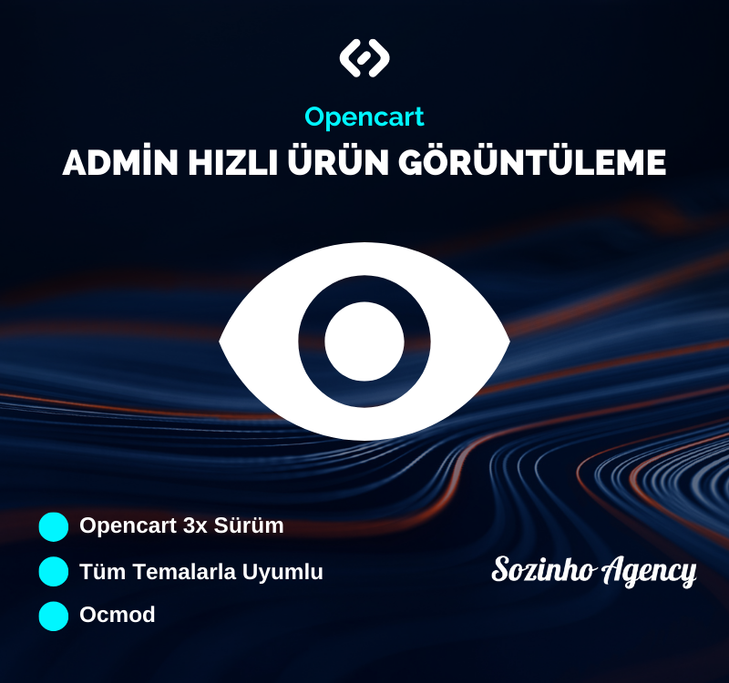 Opencart Admin Hızlı Ürün Gösterimi