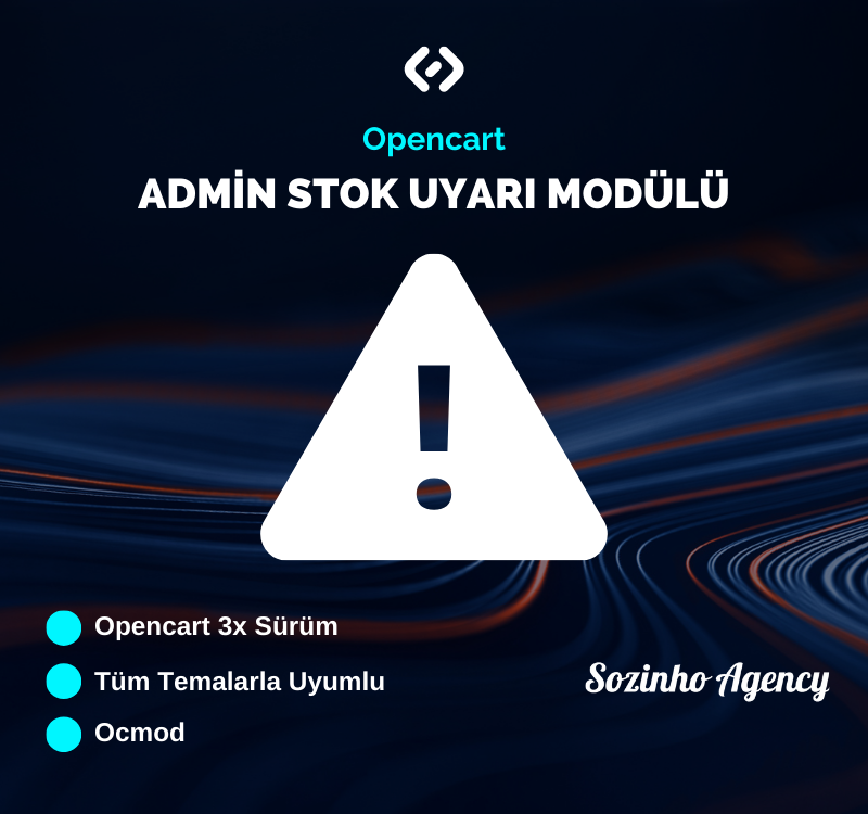 Opencart Admin Stock Warning Module