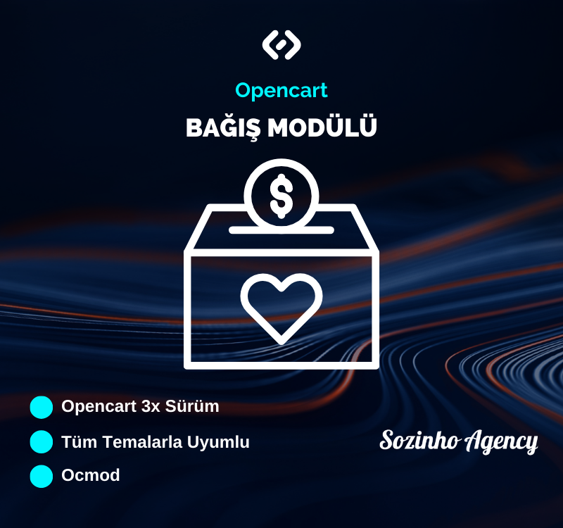 Opencart Bağış Modülü