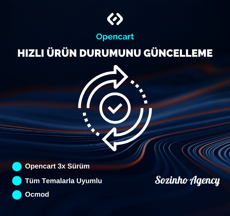 Opencart Hızlı Ürün Durumunu Güncelleme