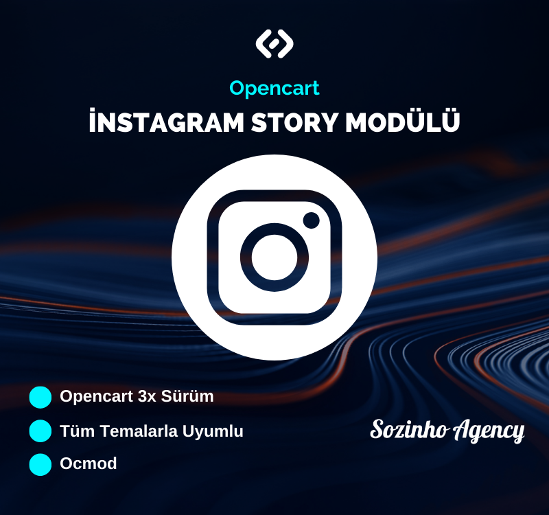 Opencart Instagram Hikaye Modülü