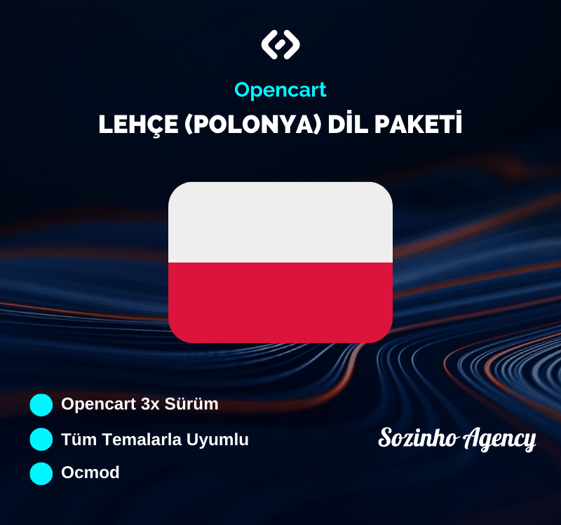 Opencart Lehçe (Polonya) Dil Paketi