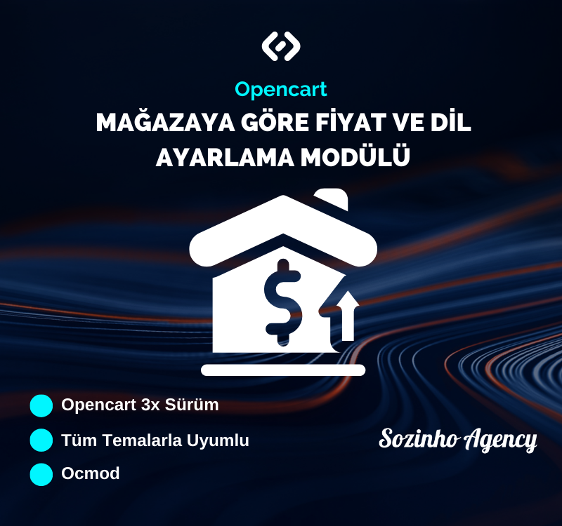 Opencart Mağazaya Göre Fiyat ve Dil Ayarlama Modülü