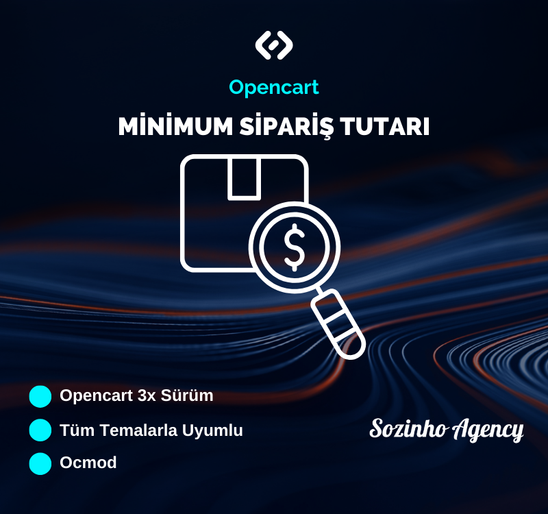 Opencart Minimum Sipariş Tutarı