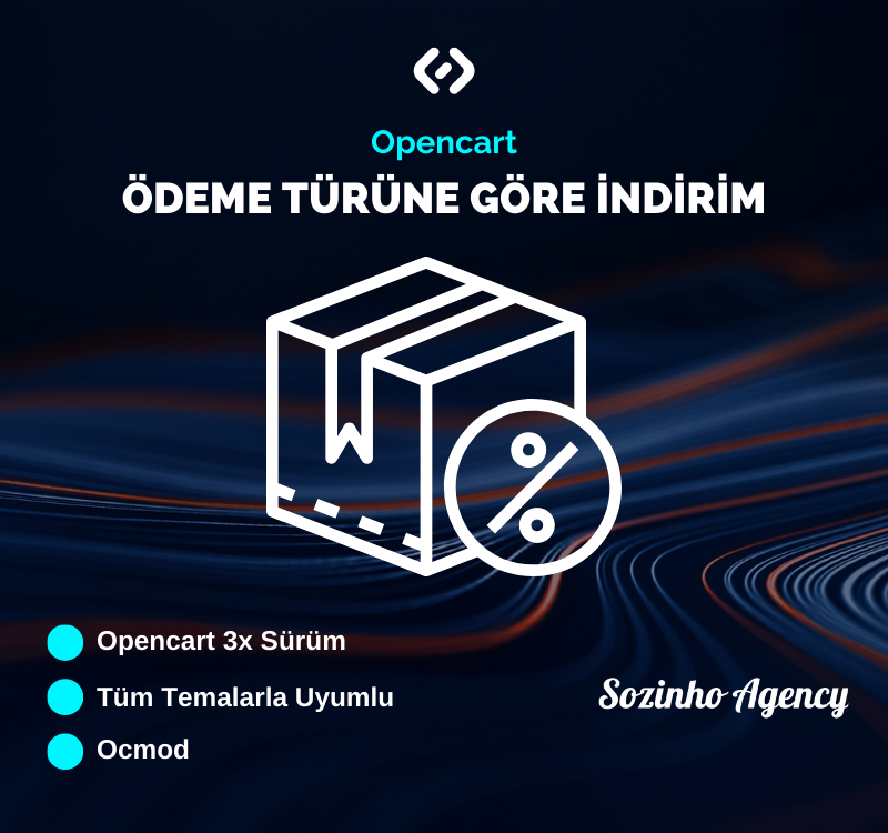 Opencart Ödeme Türüne Göre İndirim