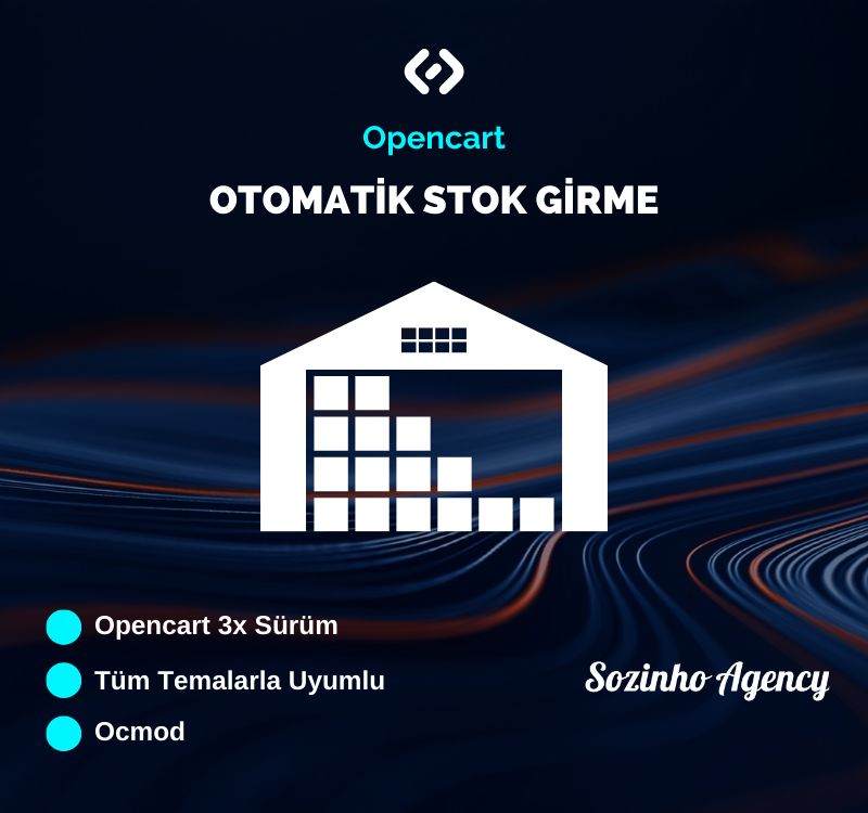 Opencart Otomatik Stok Girme