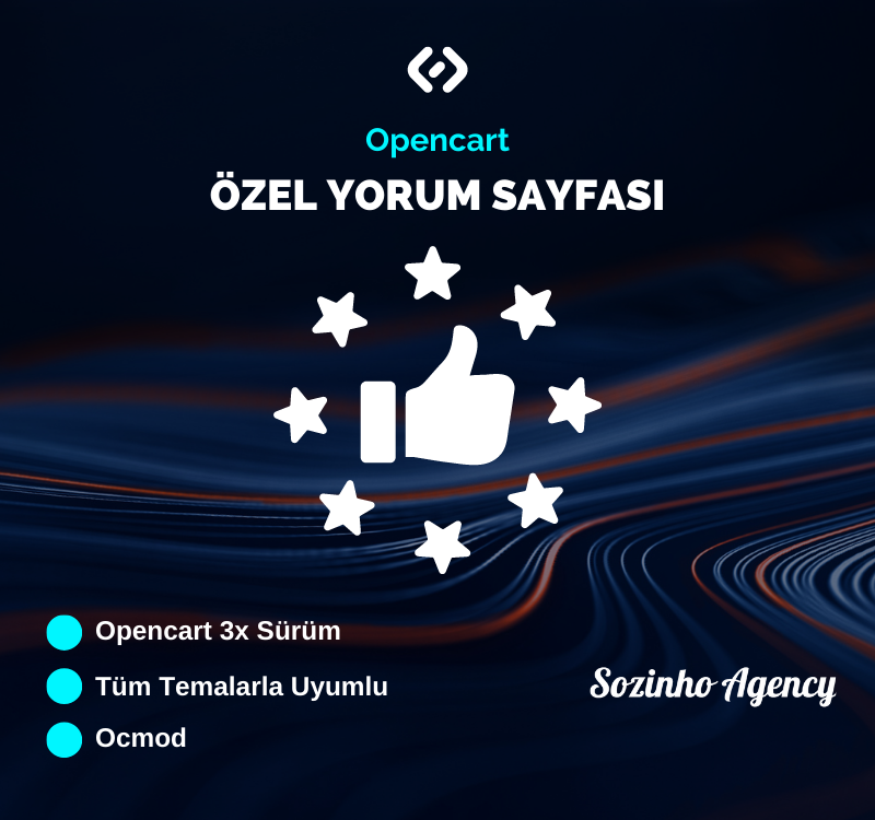 Opencart Özel Yorum Sayfası