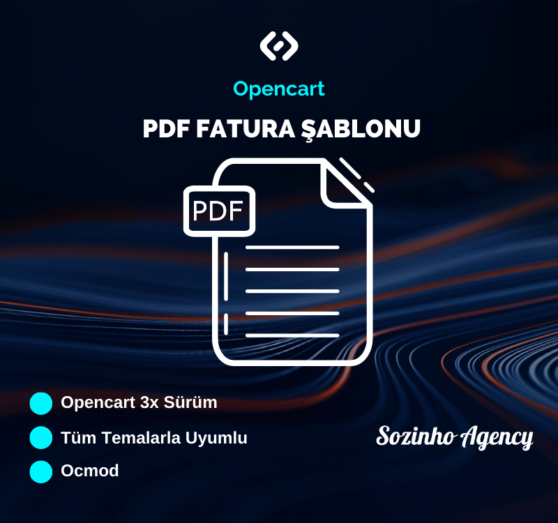 Шаблон счета-фактуры Opencart PDF