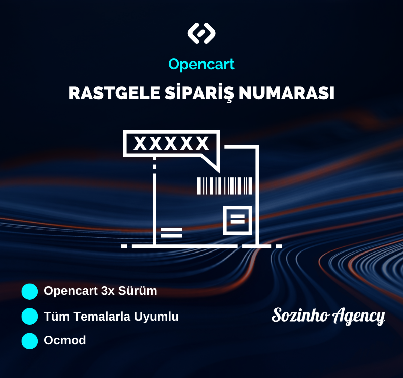 Opencart Rastgele Sipariş Numarası