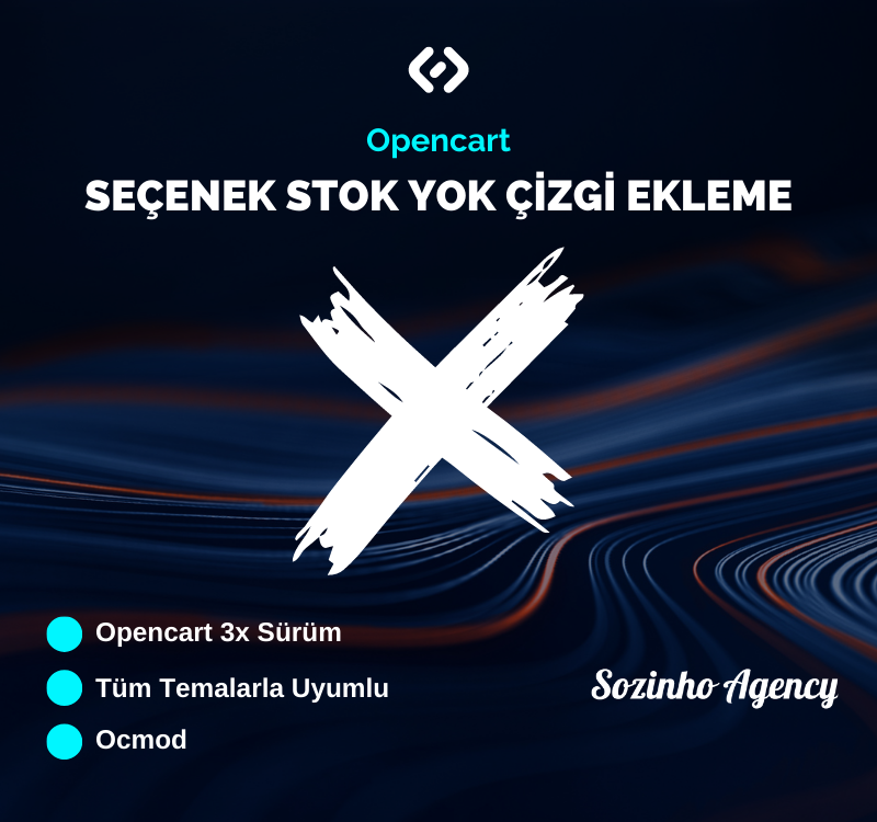 Opencart Seçenek Stok Yok Çizgi