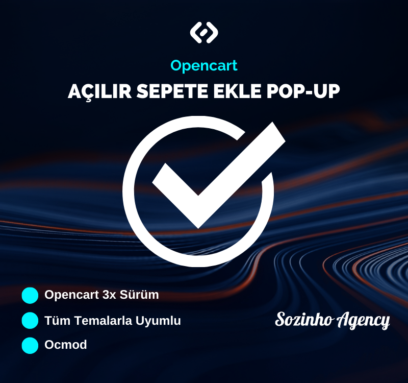 Opencart Sepete Ekle Açılır Pop-up