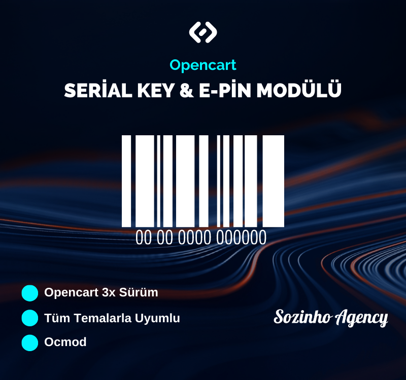 Clé de série Opencart & Module Epin