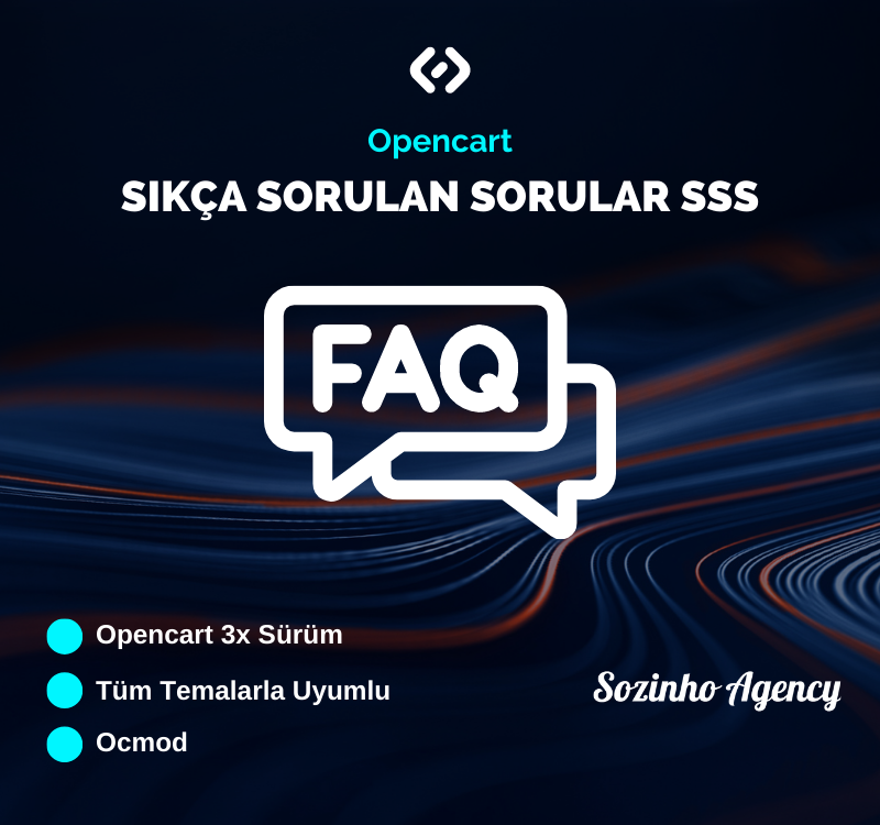 Opencart Sıkça Sorulan Sorular SSS