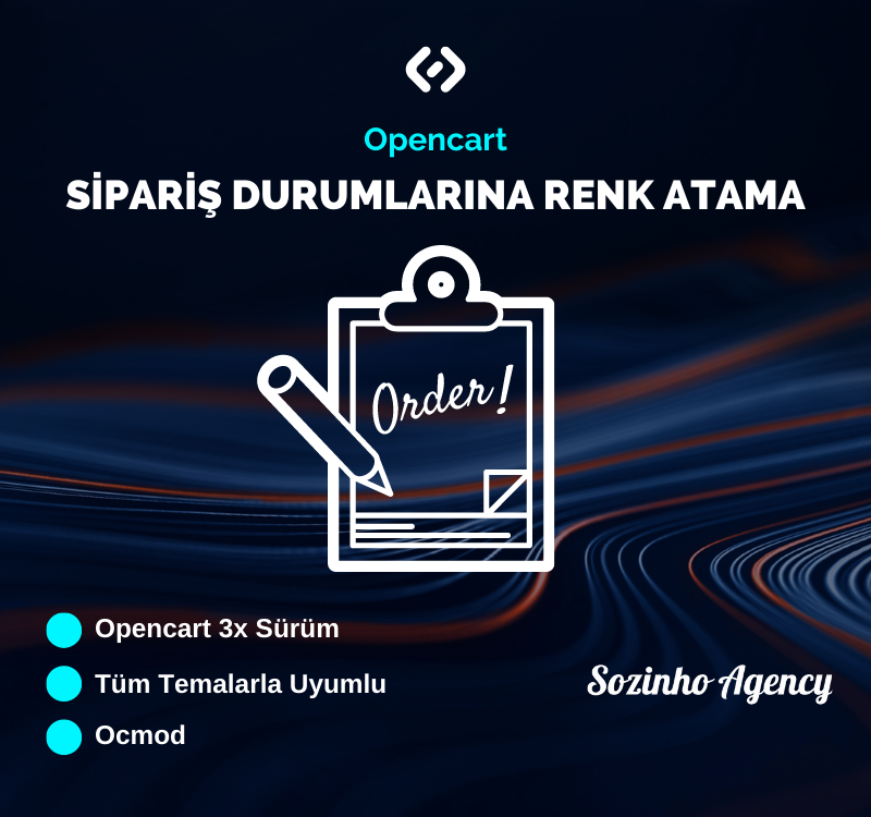 Opencart Sipariş Durumlarına Renk Atama