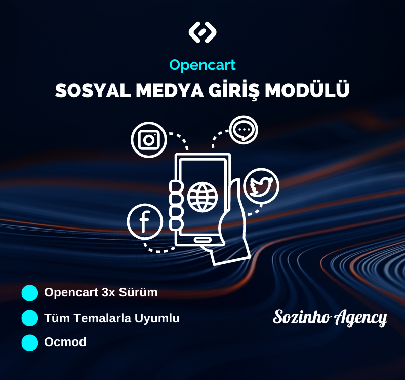 Opencart Sosyal Medya Giriş Modülü