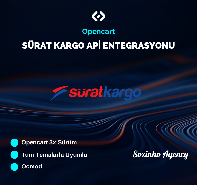 Интеграция Opencart Sürat Kargo Api