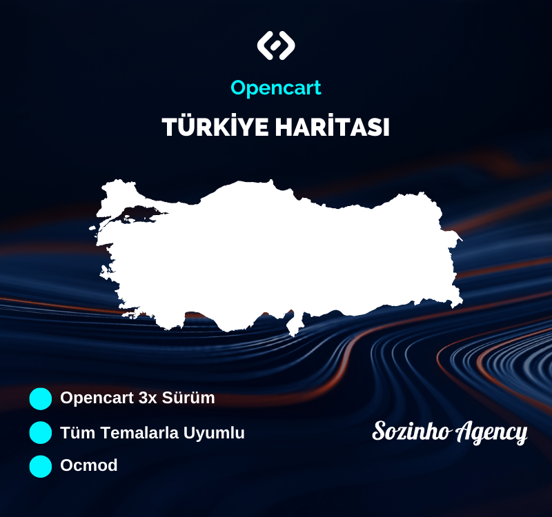 Opencart Turkey Map